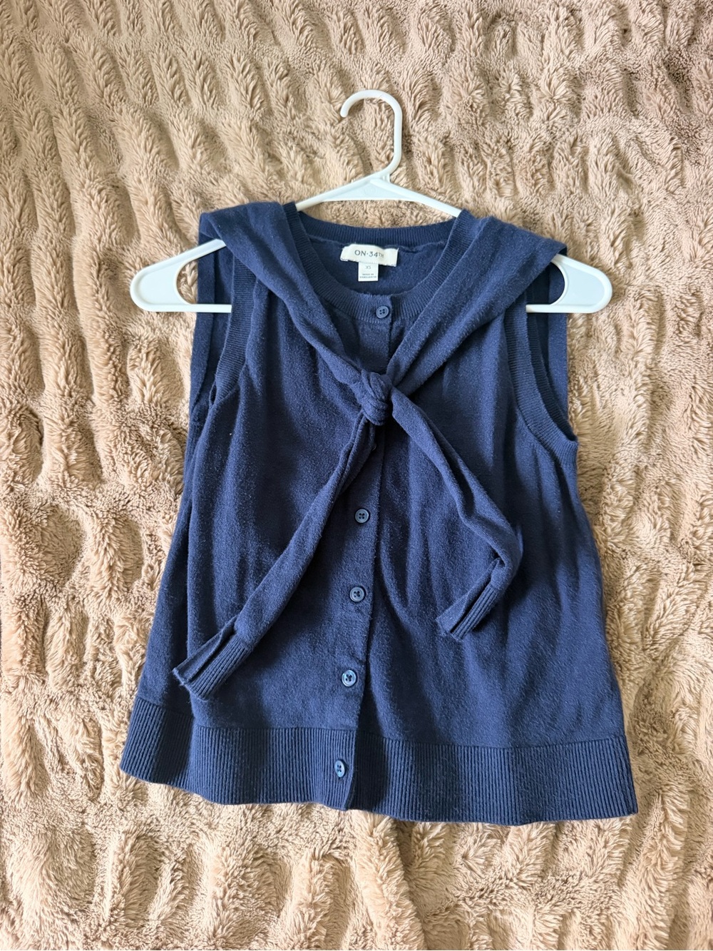 On 34th Layered Sweater Vest Top